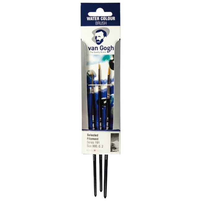 Pennelli per acquerello Van Gogh 191 - 3 pezzi - 000 - 0 - 2