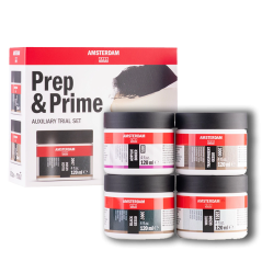Amsterdam Medium Prep and Prime készlet – 4 × 120 ml