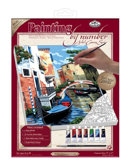 R&L Pittura con i numeri su tela – Venetian Scene