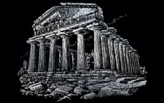 R&L Vyškrabovací obrázok – Parthenon