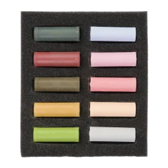 Pastelli secchi REMBRANDT - Colori Smorzati - set di 10 mezzi pastelli