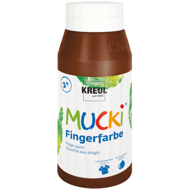 KREUL Colore a dita MUCKI - 750 ml - KREUL Colori a dita MUCKI 750 ml: 23211 - Brown