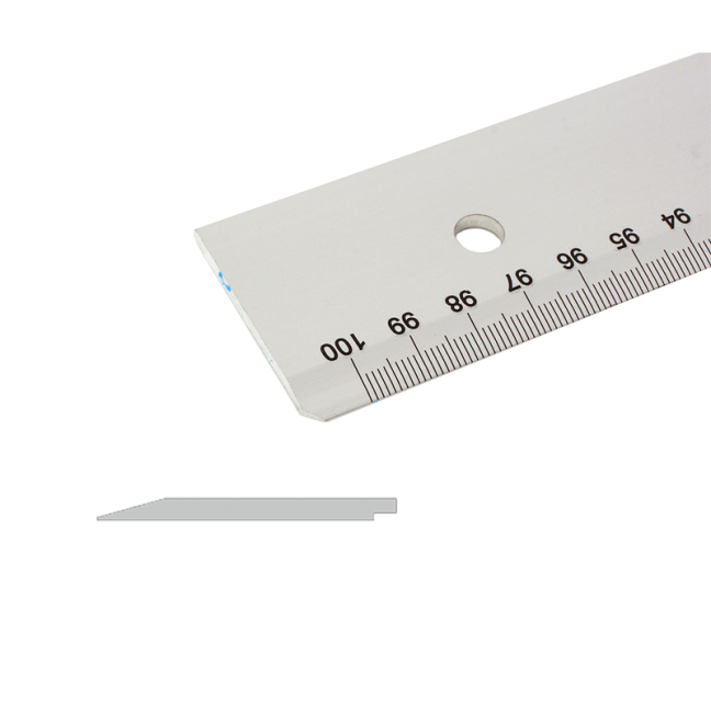 Alumínium vonalzó T-profillal LENIAR - 100 cm