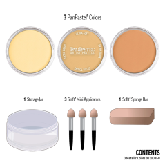 PanPastel 3 – Metalická sada pastelů – 3 ks