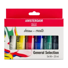 Amsterdam akril festékek - 6 x 20 ml készlet