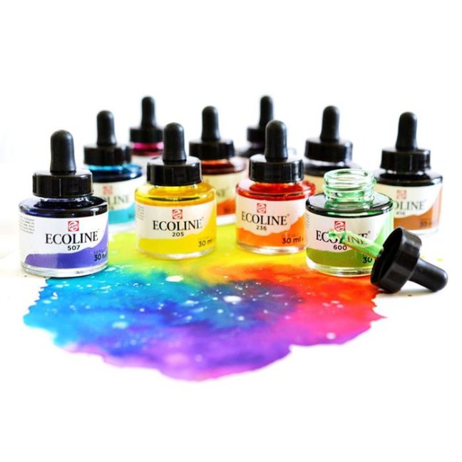 Akvarell tintapohár pipettával Talens 30ml