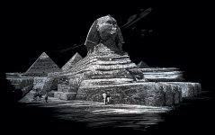 R&L Vyškrabovací obrázok – Sphinx