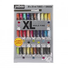 Pébéo Studio XL Fine Oil – olajfesték készlet 30 × 20 ml + ecset