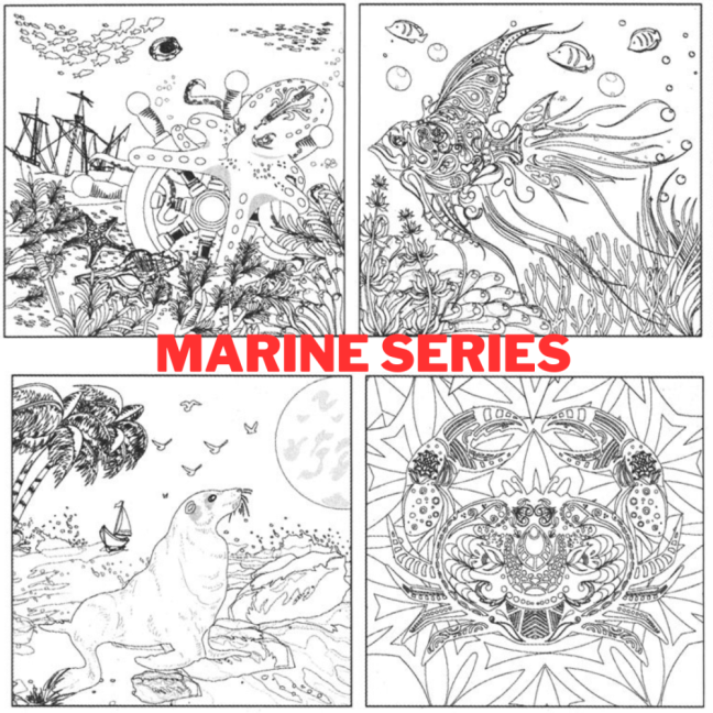 PHOENIX Set di pittura per numero 4 pezzi - scegli la serie