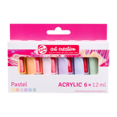 Art Creation Set akrilnih barv 6 x 12 ml - Pastel