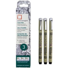 Set de stilouri tehnice SAKURA Zentangle Pigma Micron – set de 3 buc