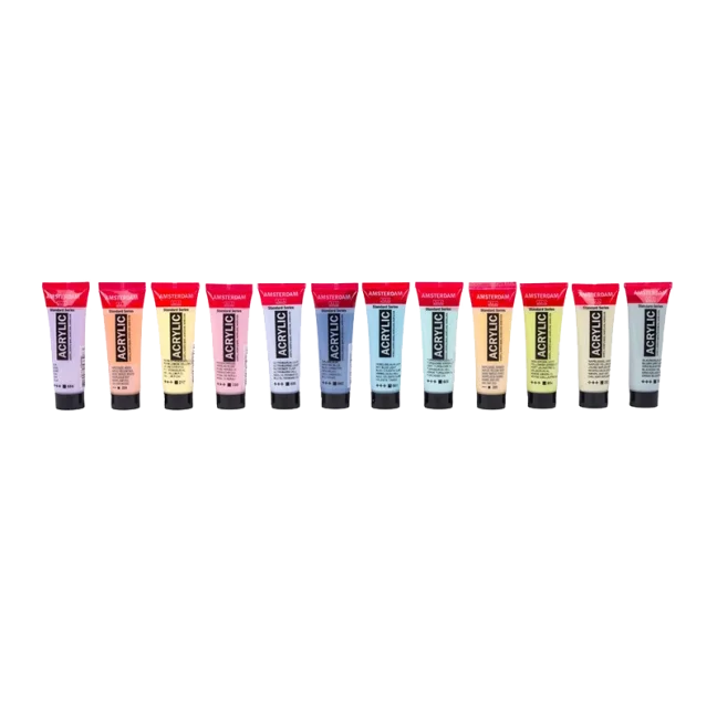 Amsterdam akrilfesték készlet 12 × 20 ml – Pasztell