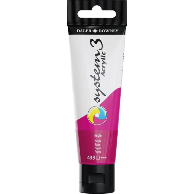 D&R System3 colori acrilici 59ml - scegli la tonalità - D&R System3 colore acrilico 59 ml: 433 - Purple