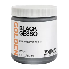 GOLDEN Black Gesso - 237 ml
