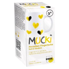 MUCKI prstové barvy na porcelán Sun & Shadow 2 × 50 ml