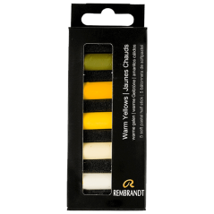 Suchý pastel REMBRANDT měkké - Warm Yellows - sada 5 pol.pastelů