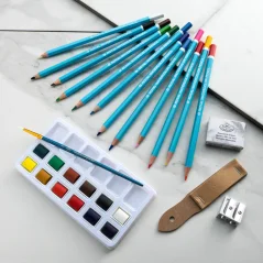 Sada akvarelových ceruziek na kreslenie Royal & Langnickel Art Set - 29 ks