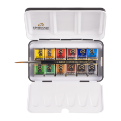 Colurs d'aquarel REMBRANDT - set da basa 12 godets