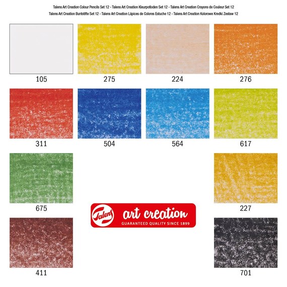Set di matite colorate ArtCreation - 12 pezzi
