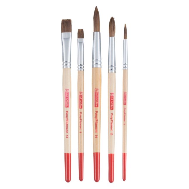 Pennelli per pittura ad acquerello ArtCreation - set da 5 pezzi