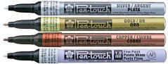 Sakura Pen-touch fine metallic set - 4ks
