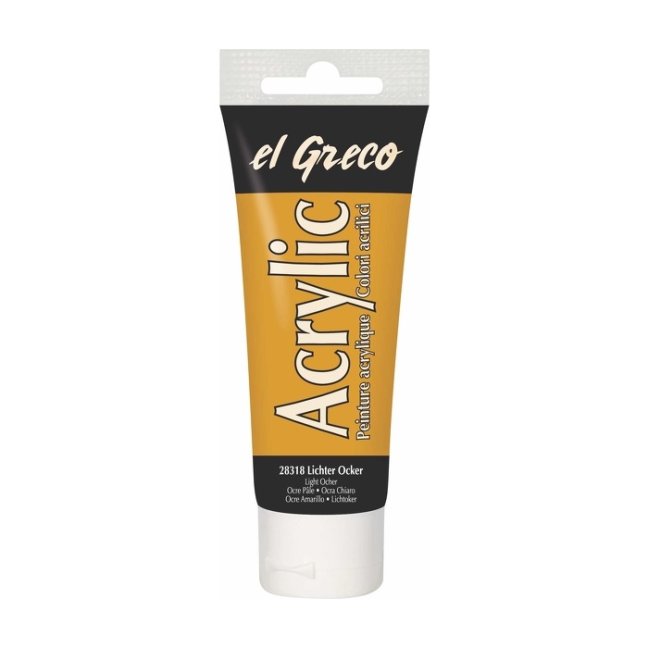 KREUL Colore acrilico El Greco 75 ml - KREUL colore acrilico El Greco 75 ml – scegli la tonalità: 28318 - Light Ocher