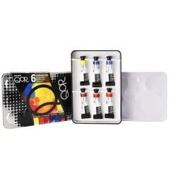 QOR Sada akvarelových farieb - 6 x 5 ml - INTRODUCTORY