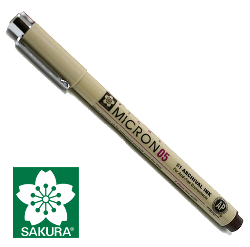 Penna tecnica SAKURA Pigma Micron® Seppia - scegli la dimensione della punta