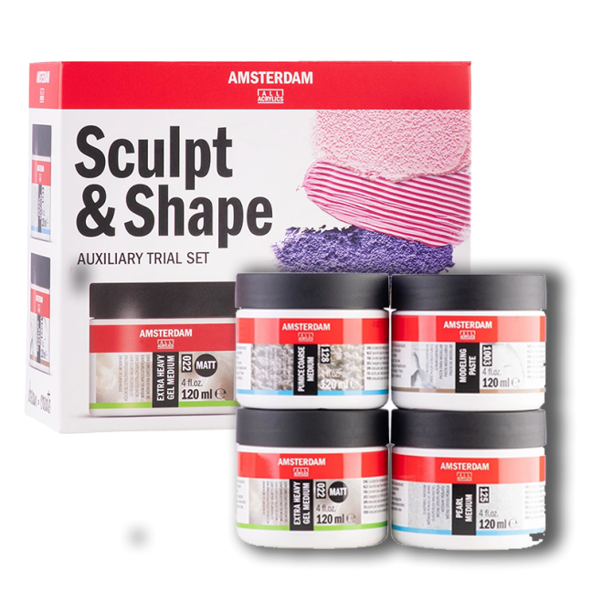 Amsterdam Medium Sculpt and Shape készlet – 4 × 120 ml