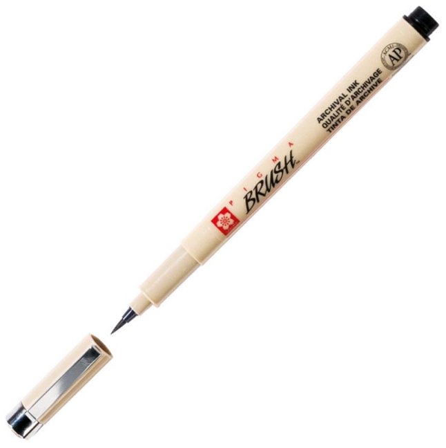 SAKURA Pigma Micron - 6 pz + 1 pz BRUSH PEN