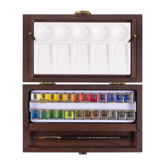 Akvarelne boje REMBRANDT - Traditional box 22 posudica