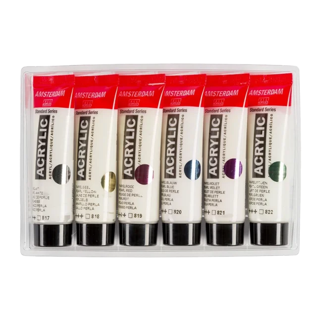 Colori acrilici Perlati Amsterdam Standard - set 6 x 20 ml