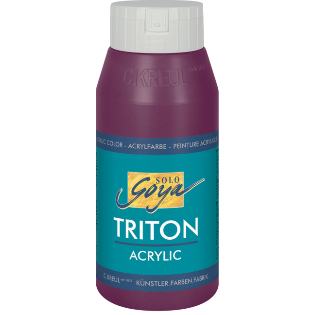 KREUL Colore acrilico SOLO GOYA TRITON 750 ml - SOLO GOYA Triton 750 ml: 17021 – Bordeaux