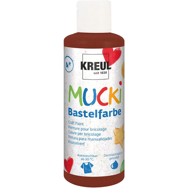 KREUL Colori per bambini MUCKI - 80 ml - KREUL Colori per bambini MUCKI 80 ml: 24113 - Brown