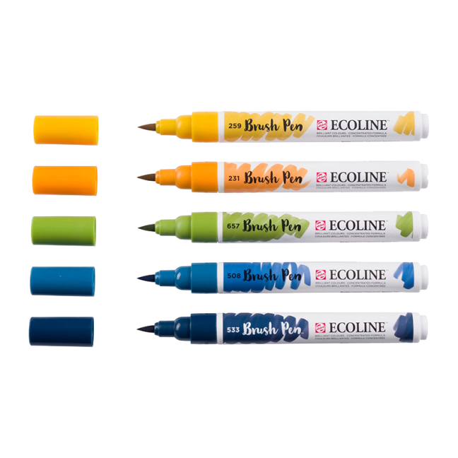 Ecoline Brush Pen set Van Gogh Museum - 5 colori