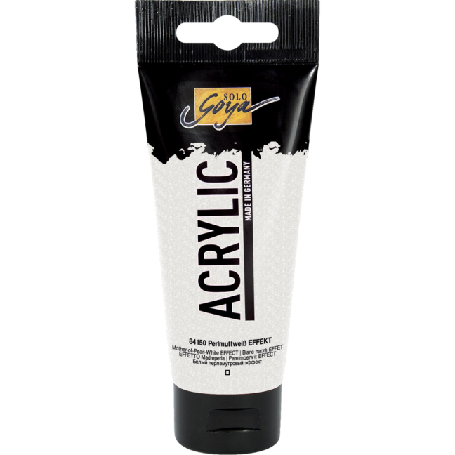 KREUL Colore acrilico Solo Goya – 100 ml - KREUL colore acrilico Solo Goya 100 ml - scegli la tonalità: 84150 - Mother-of-Pearl White Effect