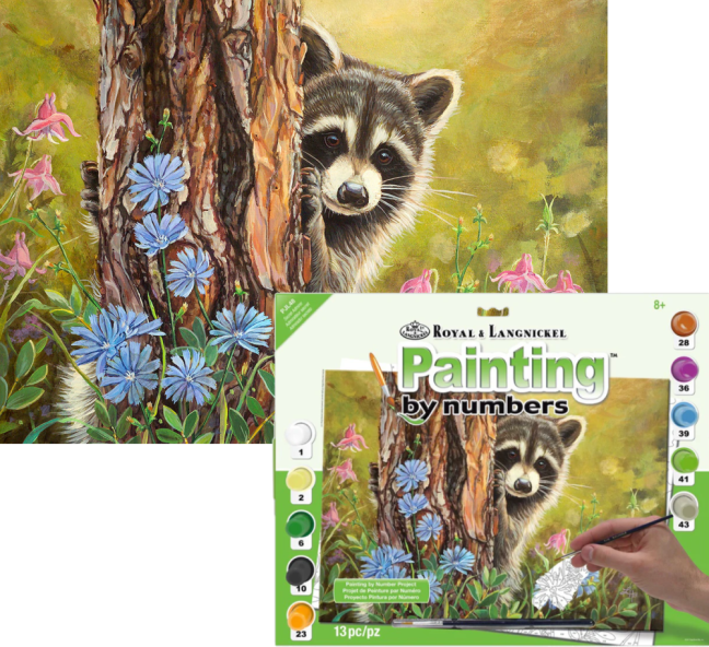 Pittura per numeri formato A3 - Ammiratore segreto