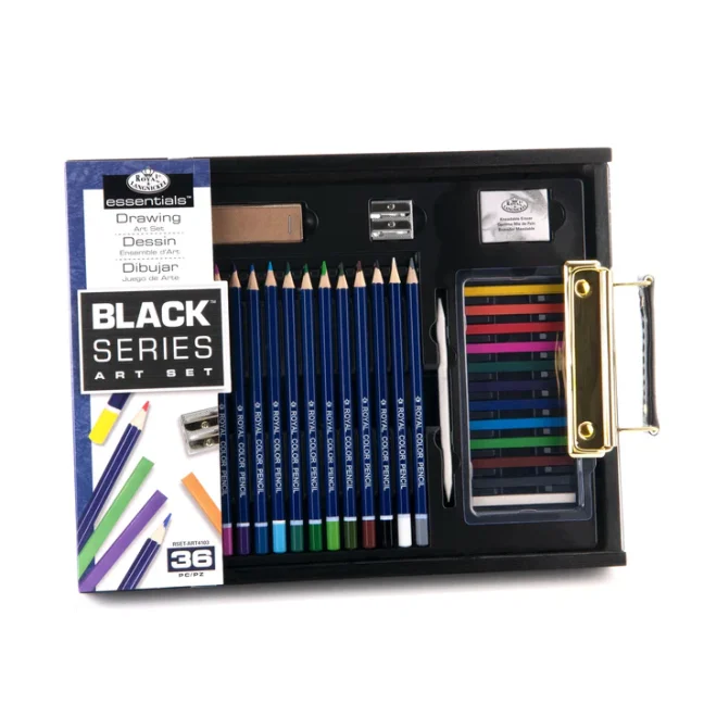 Royal Langnickel Black Series - set da disegno con tavolozza