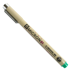 Technické pero SAKURA Pigma Micron® Green - vyber veľkosť hrotu