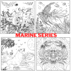 PHOENIX Set za slikanje prema predlošku 4 kom - odaberite seriju