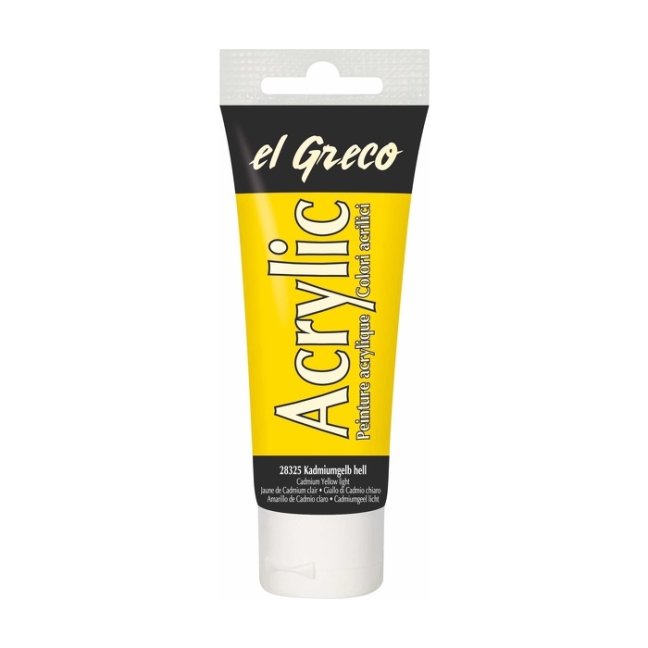 KREUL Colore acrilico El Greco 75 ml - KREUL colore acrilico El Greco 75 ml – scegli la tonalità: 28325 - Light Cadmium Yellow
