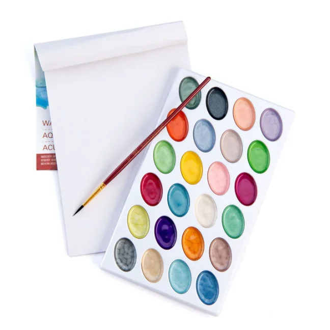 Colori ad acquerello con effetto perlato Royal Langnickel - set 26 pezzi