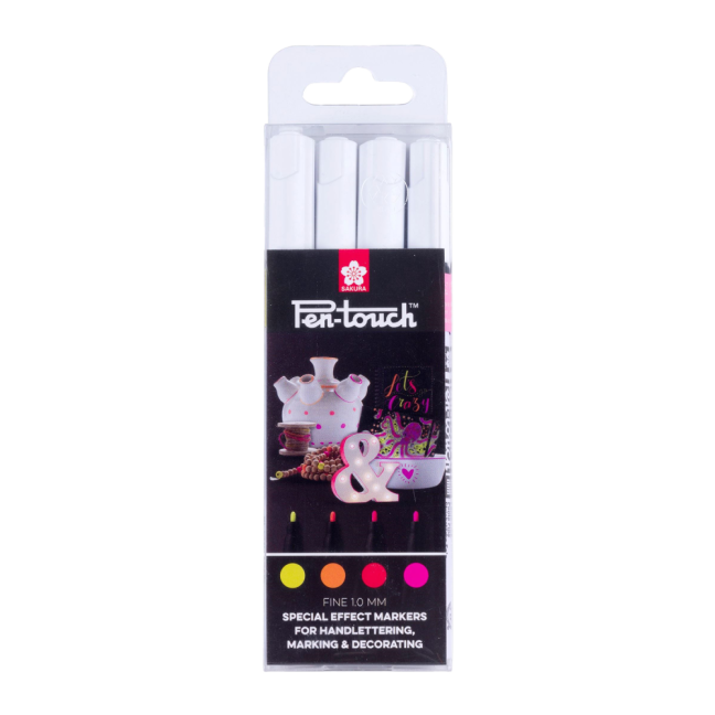 Sakura Pen-Touch Set Fluorescente - 4 pezzi