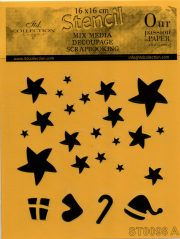 Folična šablona - ZVJEZDICE