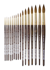 Da Vinci kartáče Harbin KOLINSKY červená sobolí - série 1526Y - vyberte si velikost