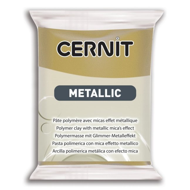 CERNIT Pasta Metallica 56g - vari colori - CERNIT Metallic: 055 - Antique gold