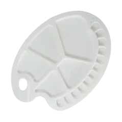 Tavolozza ovale in plastica Leniar - 34 x 24,5 cm