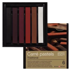 Pastely REMBRANDT Carré - sada 6 ks