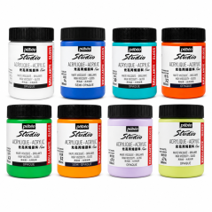 Pébéo Studio Acrylic Gloss Fényes Akrilfesték - 300 Ml, Különböző Árnyalatok