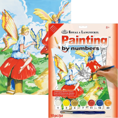 Számozott kifestő A4 formátumban - Virág tündérek